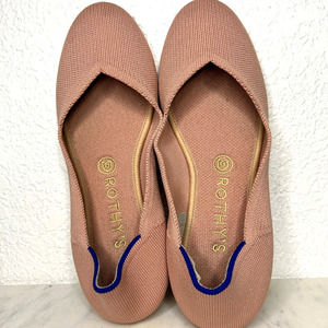 Rothy's The Flat Pink Coral Womens Size 9 Ballet Flat Round Toe Retired